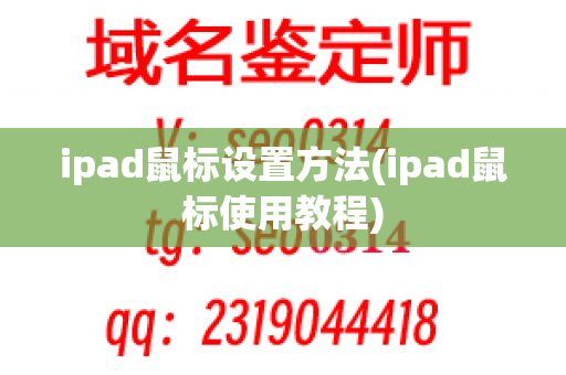 ipad鼠标设置方法(ipad鼠标使用教程)