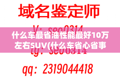 什么车最省油性能最好10万左右SUV(什么车省心省事省油耐用)