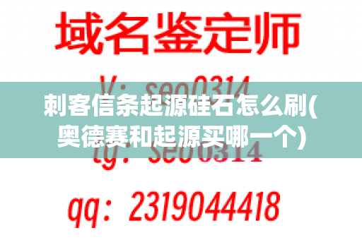 刺客信条起源硅石怎么刷(奥德赛和起源买哪一个)