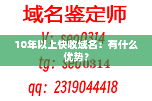 10年以上快收域名：有什么优势？