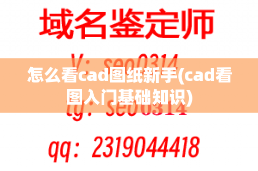 怎么看cad图纸新手(cad看图入门基础知识)