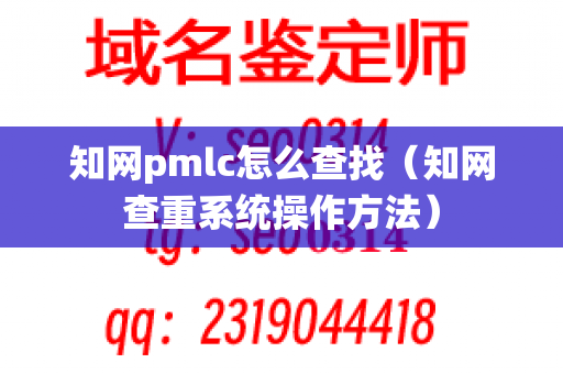 知网pmlc怎么查找（知网查重系统操作方法）