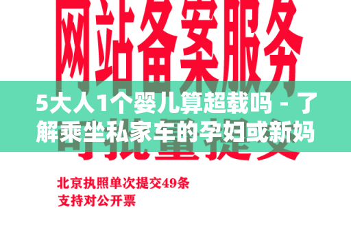 5大人1个婴儿算超载吗 - 了解乘坐私家车的孕妇或新妈妈们的注意事项