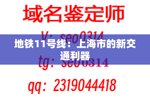 地铁11号线：上海市的新交通利器