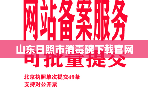 山东日照市消毒碗下载官网