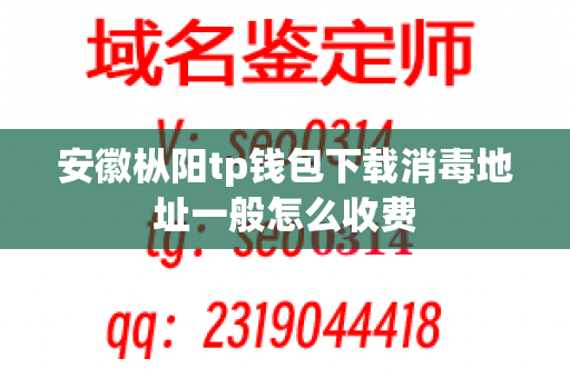 安徽枞阳tp钱包下载消毒地址一般怎么收费