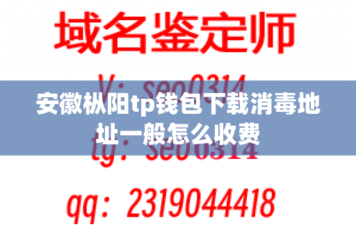 安徽枞阳tp钱包下载消毒地址一般怎么收费