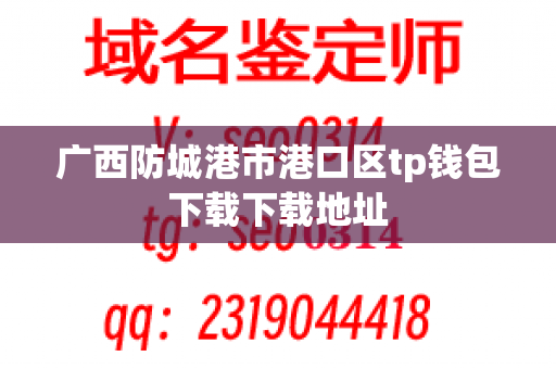 广西防城港市港口区tp钱包下载下载地址