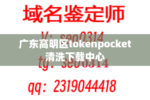 广东高明区tokenpocket清洗下载中心