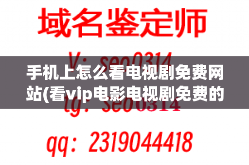 手机上怎么看电视剧免费网站(看vip电影电视剧免费的软件)