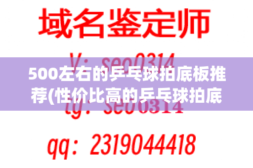 500左右的乒乓球拍底板推荐(性价比高的乒乓球拍底板推荐)