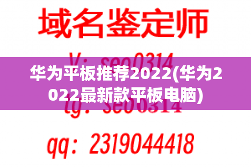 华为平板推荐2022(华为2022最新款平板电脑)