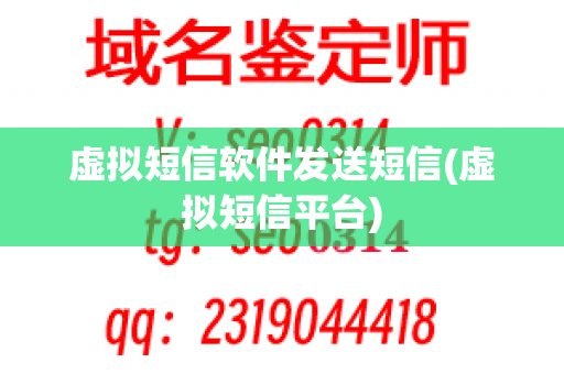 虚拟短信软件发送短信(虚拟短信平台)