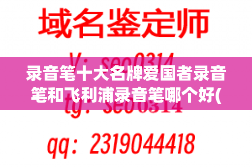 录音笔十大名牌爱国者录音笔和飞利浦录音笔哪个好(录音笔品牌推荐)