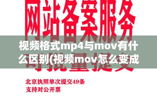 视频格式mp4与mov有什么区别(视频mov怎么变成mp4)