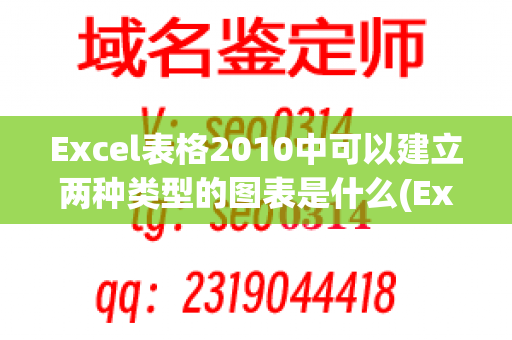 Excel表格2010中可以建立两种类型的图表是什么(Excel表格怎么加)