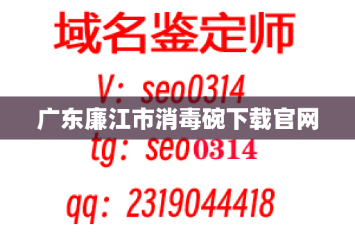 广东廉江市消毒碗下载官网