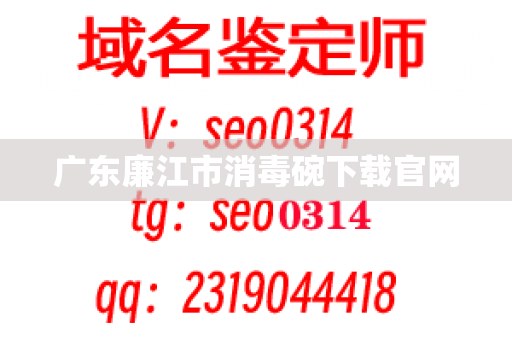 广东廉江市消毒碗下载官网